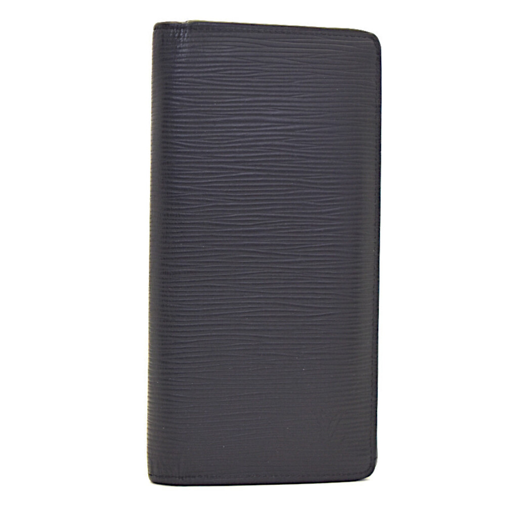 Louis Vuitton Leather Portefeuille Wallet Brazza Epi Bifold Long